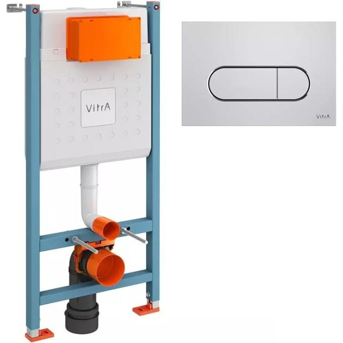 Инсталляция VITRA CORE 732-5800-01 и панель смыва ROOT R 740-2280 хром 800-1873