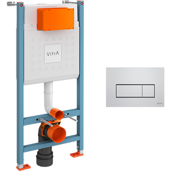 VITRA ROOT 738-5800-01 инсталляция с панелью смыва ROOT S 740-2380 800-1875