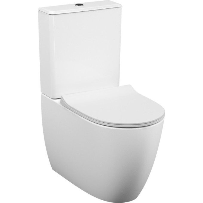 Напольный унитаз-компакт VITRA SENTO RIM-EX BACK TO WALL, сиденье микролифт, 3/6 л 9830B003-7203