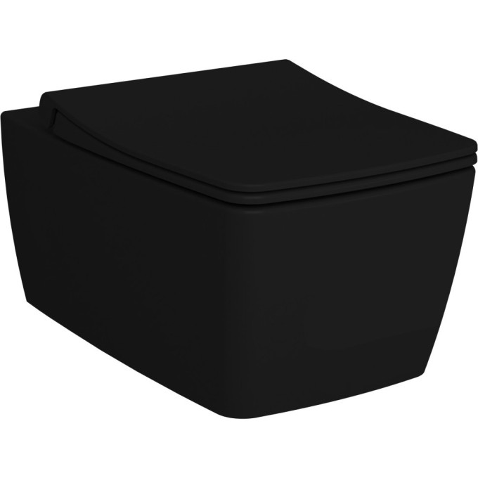 VITRA METROPOL RIM-EX подвесной унитаз, матовый черный 7672B083-0101